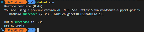 hello world