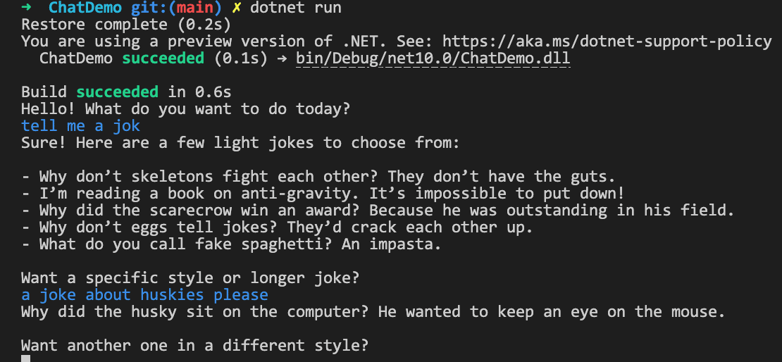 ChatGPT Run Output