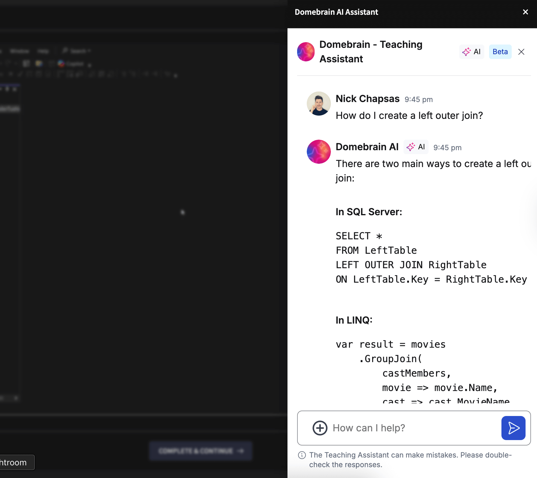 Screenshot of Domebrain
