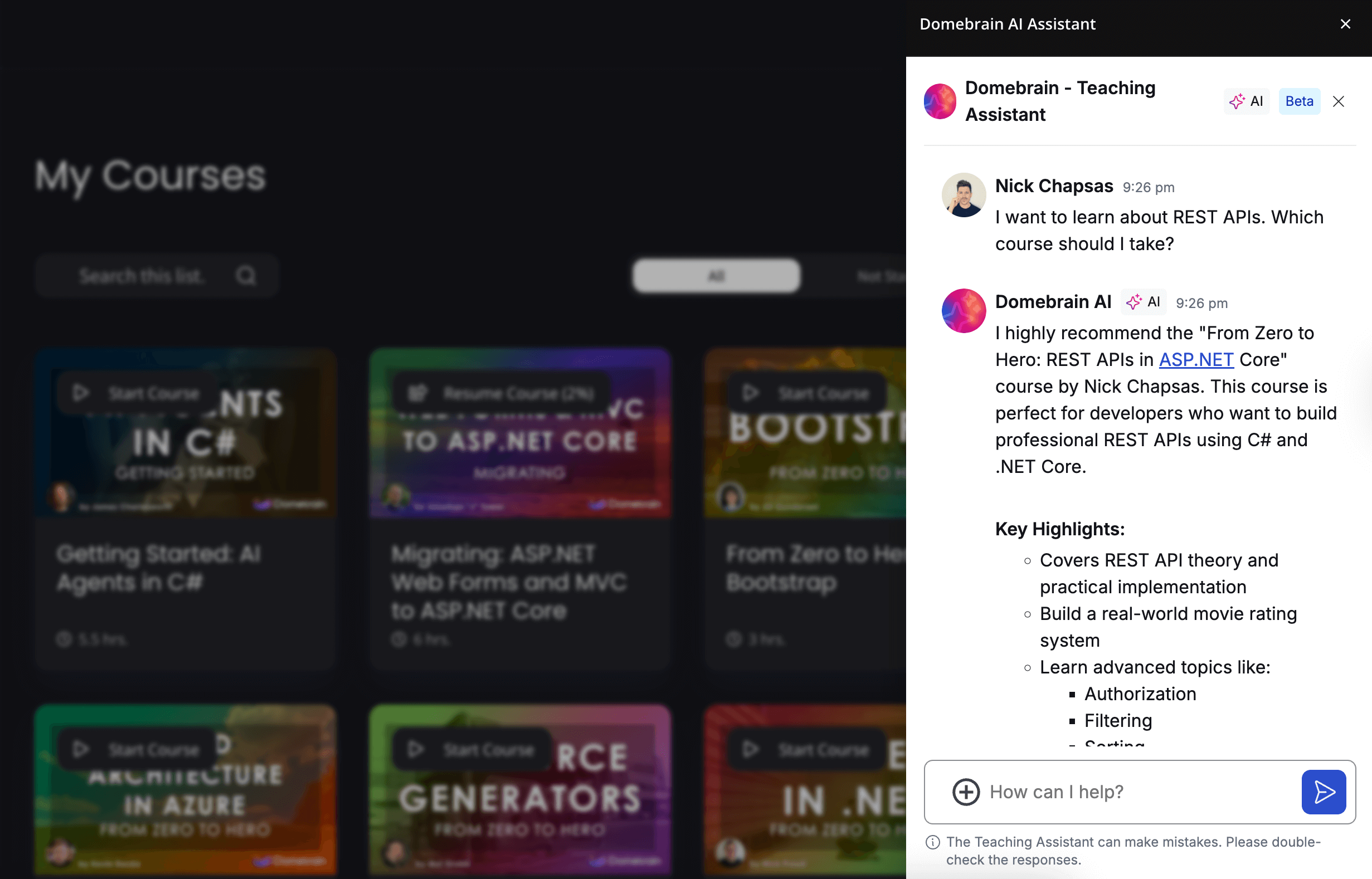 Screenshot of Domebrain