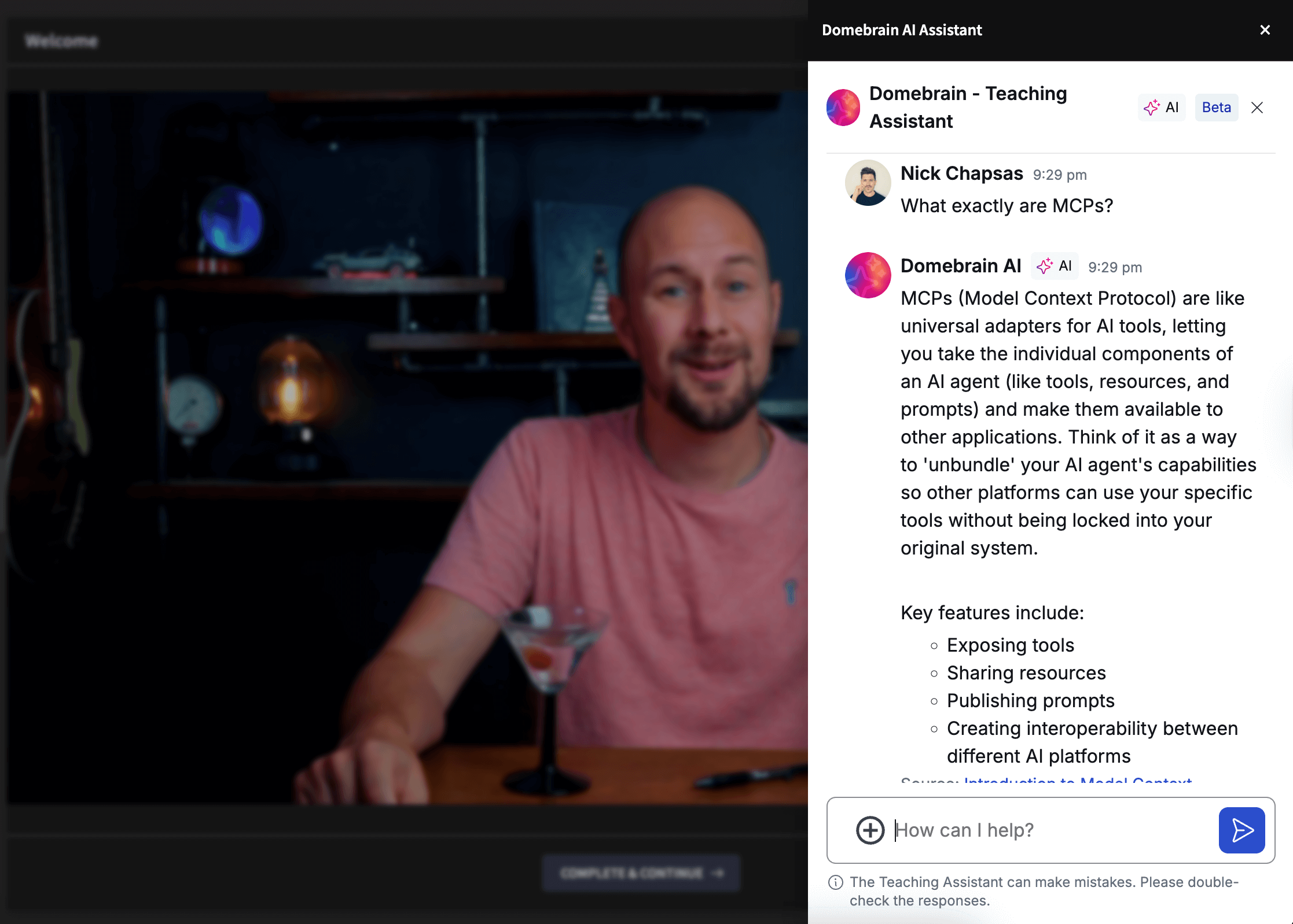 Screenshot of Domebrain