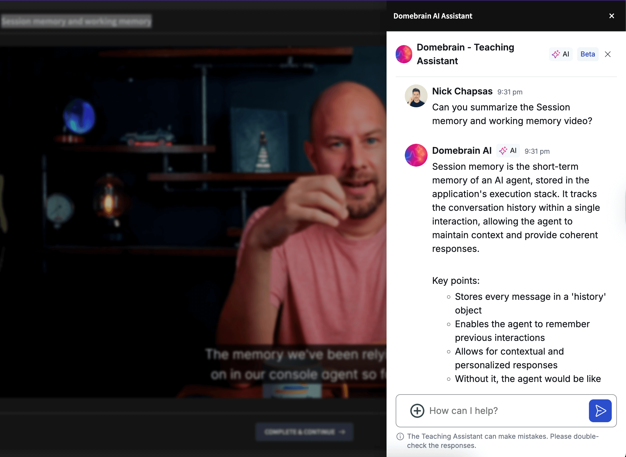 Screenshot of Domebrain