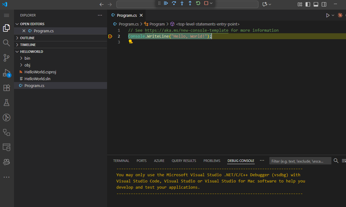 Debugging your program